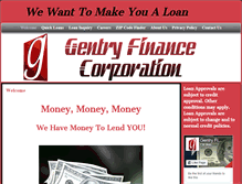 Tablet Screenshot of gentryfinance.com